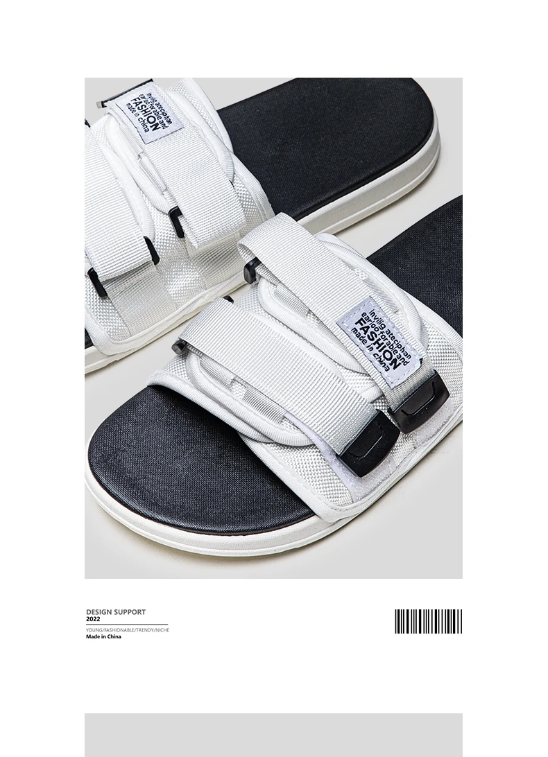 Herren Outdoor-Hausschuhe, für den Innenbereich, lässige Hausschuhe, rutschfest, weicher Boden, Hakenschlaufen-Hausschuhe, modische Strand-Sommersandalen, Flip-Flop – Detail 7