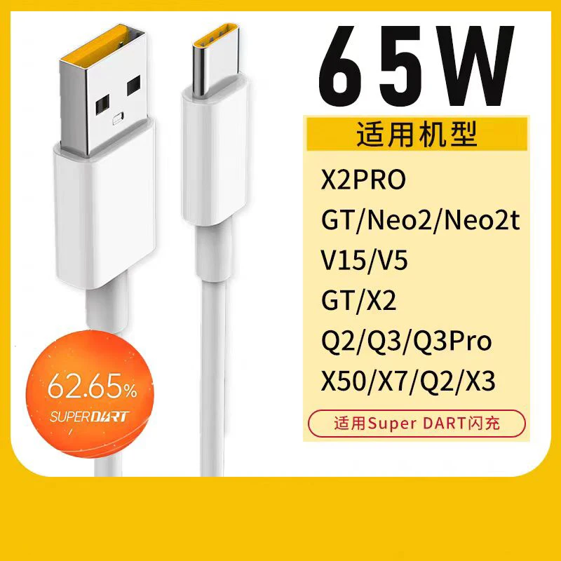 Realme Original Type C Cable 1/1.5/2 M 65w 80W 6.5A Super Fast Charge Dart/ Vooc Cord For Real Me 12 11 10 Pro 9i 8 X50 GT Neo 2