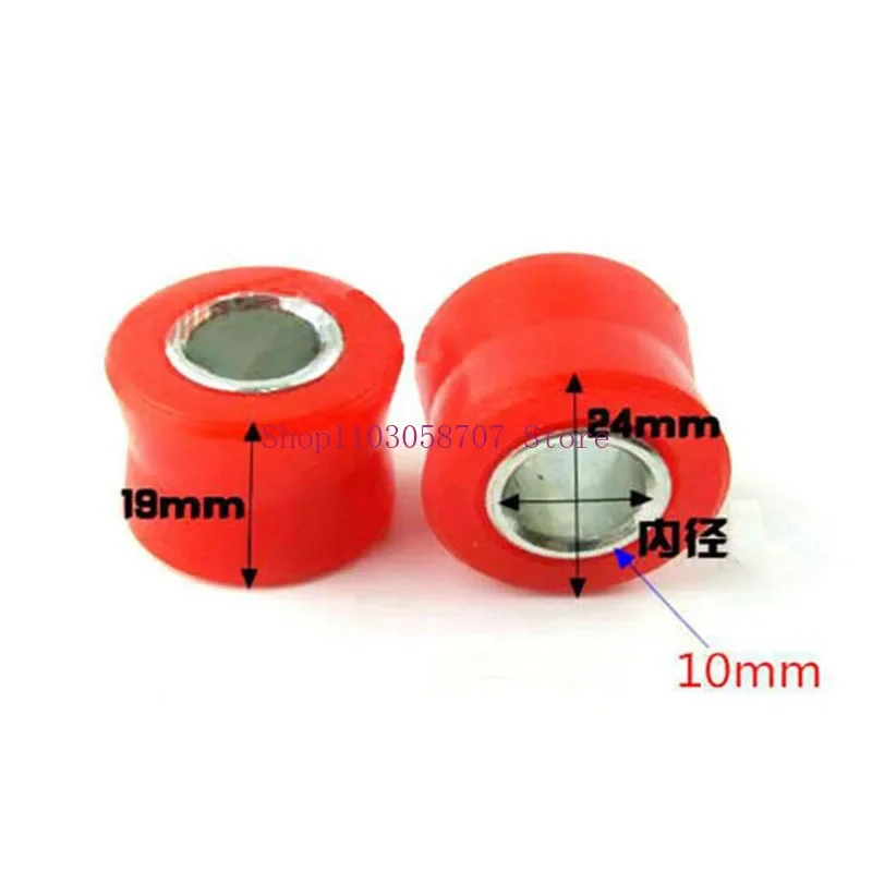 8pcs Motorcycle AVT Bike Rear 10mm Shock Absorber Red Durable Rubber Bush Ring