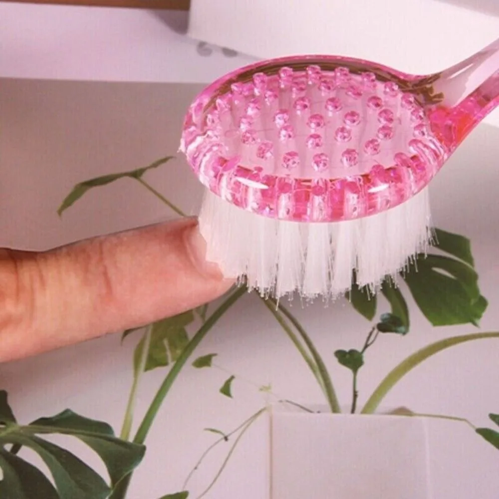 

New With Cap Nail Cleaning Brush Salon Manicure Nail Art Nail Brush Soft Dust Powder Brush Manicure