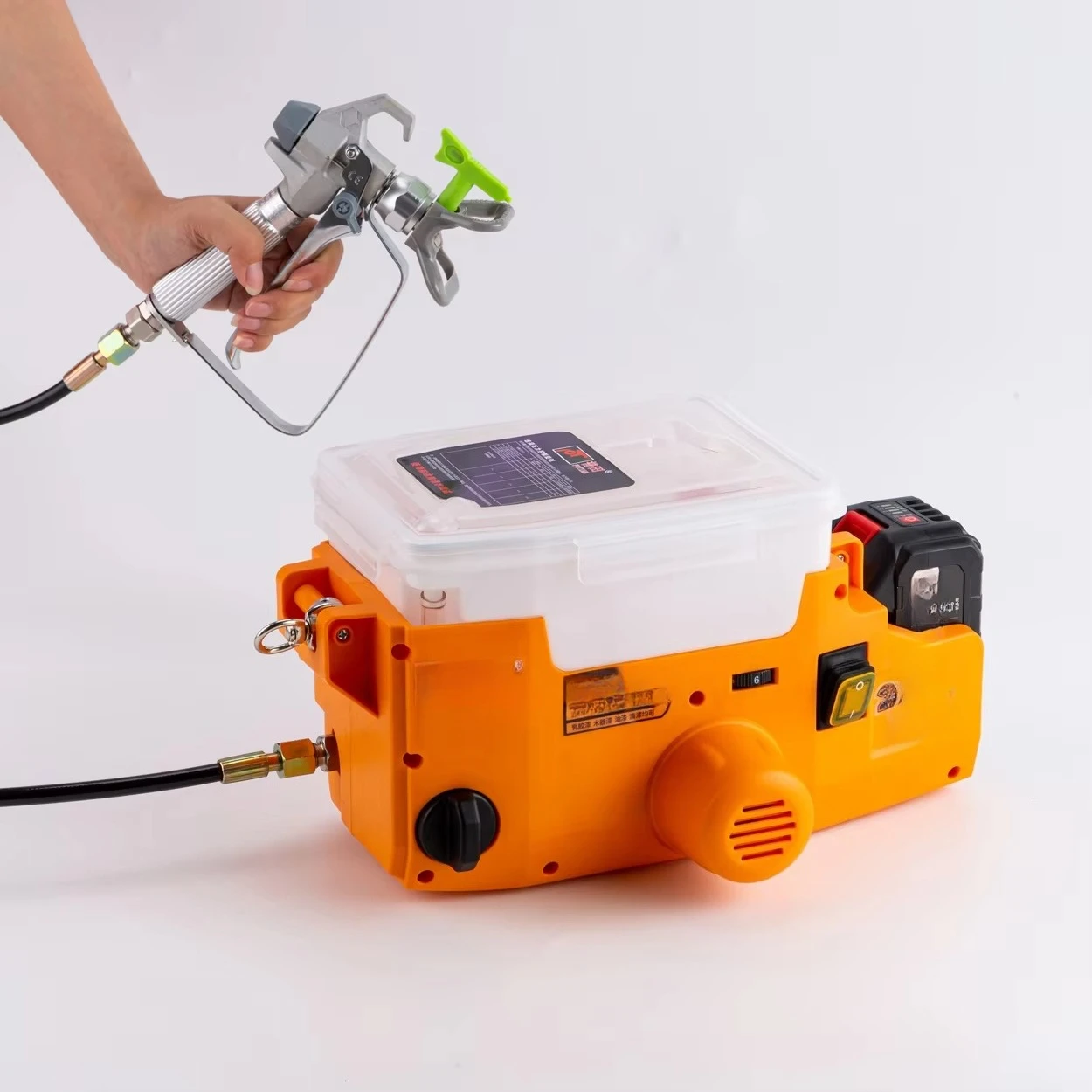 500W upgraded airless paint sprayer, backpack lithium battery paint sprayer, no battery