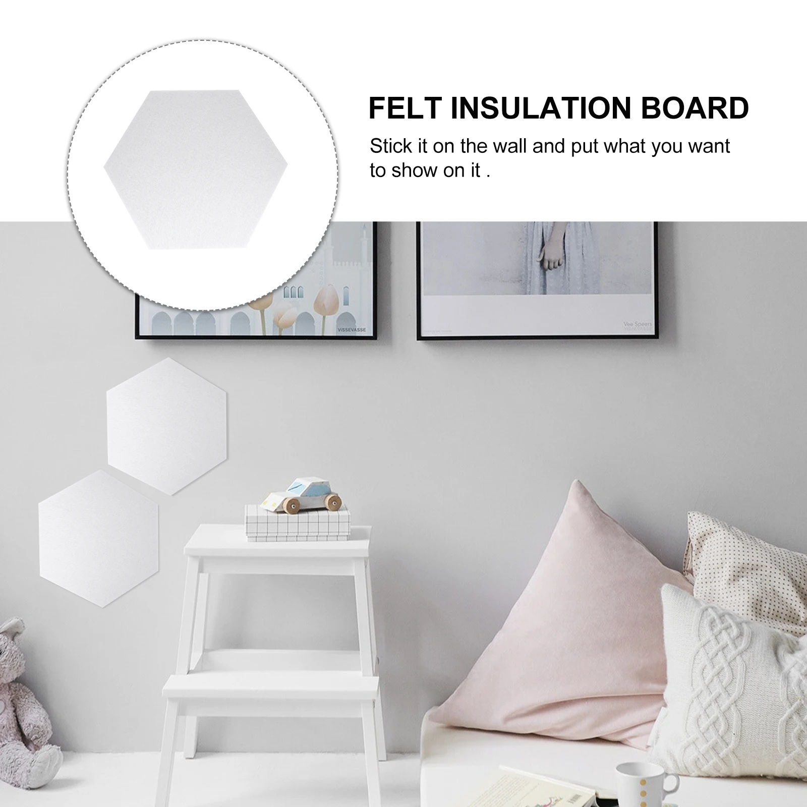 

10pcs Self-adhesive Message Board Felt Wall Sticker Bulletin Tile Display Panel Home Decoration Photo Key Jewelry Organizer