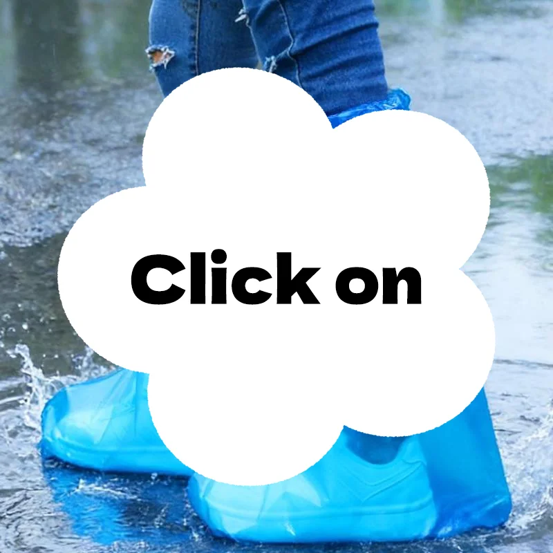 10Pcs Disposable Long Shoe Covers, Waterproof Non Slip Rain Boots, Unisex for Outdoor Travel, Hiking, Camping, Rainy Days