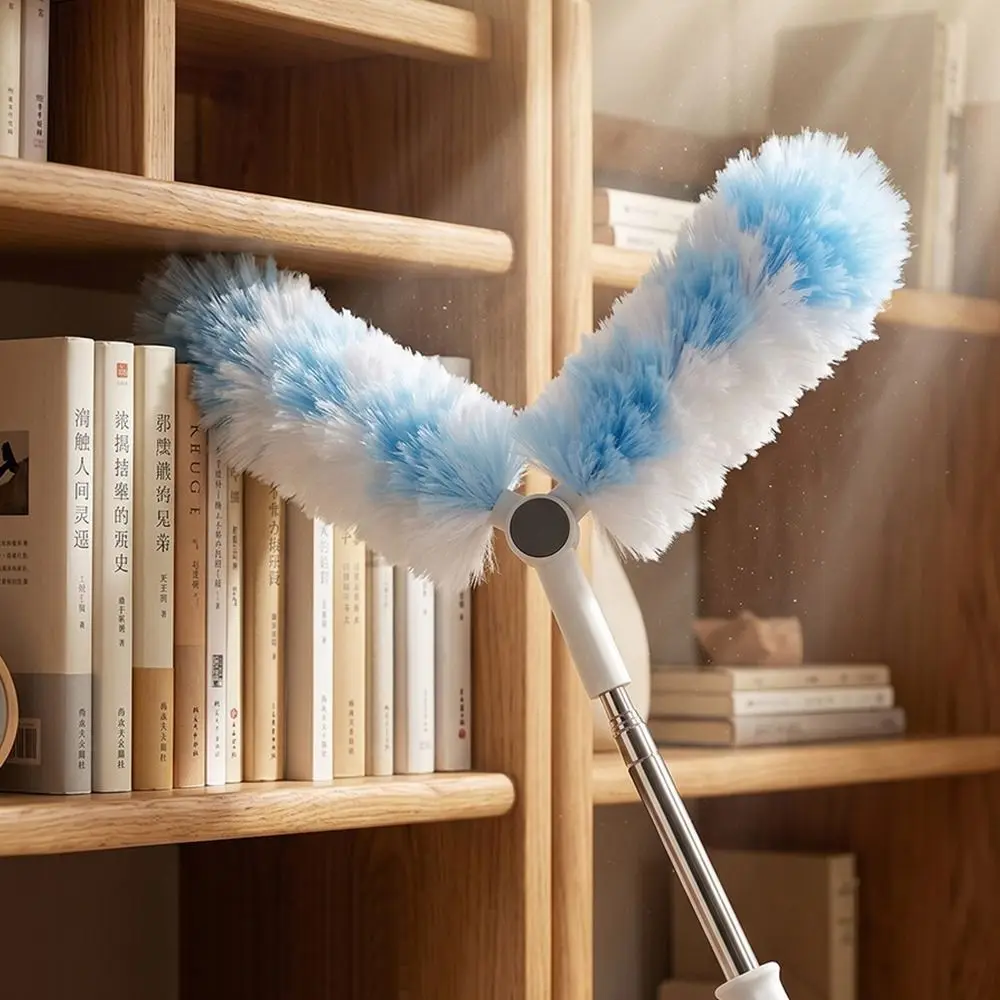 Lightweight Retractable Cleaning Duster Extendable Handle Multi Functional Telescopic Duster Flexible Household Dust Tool