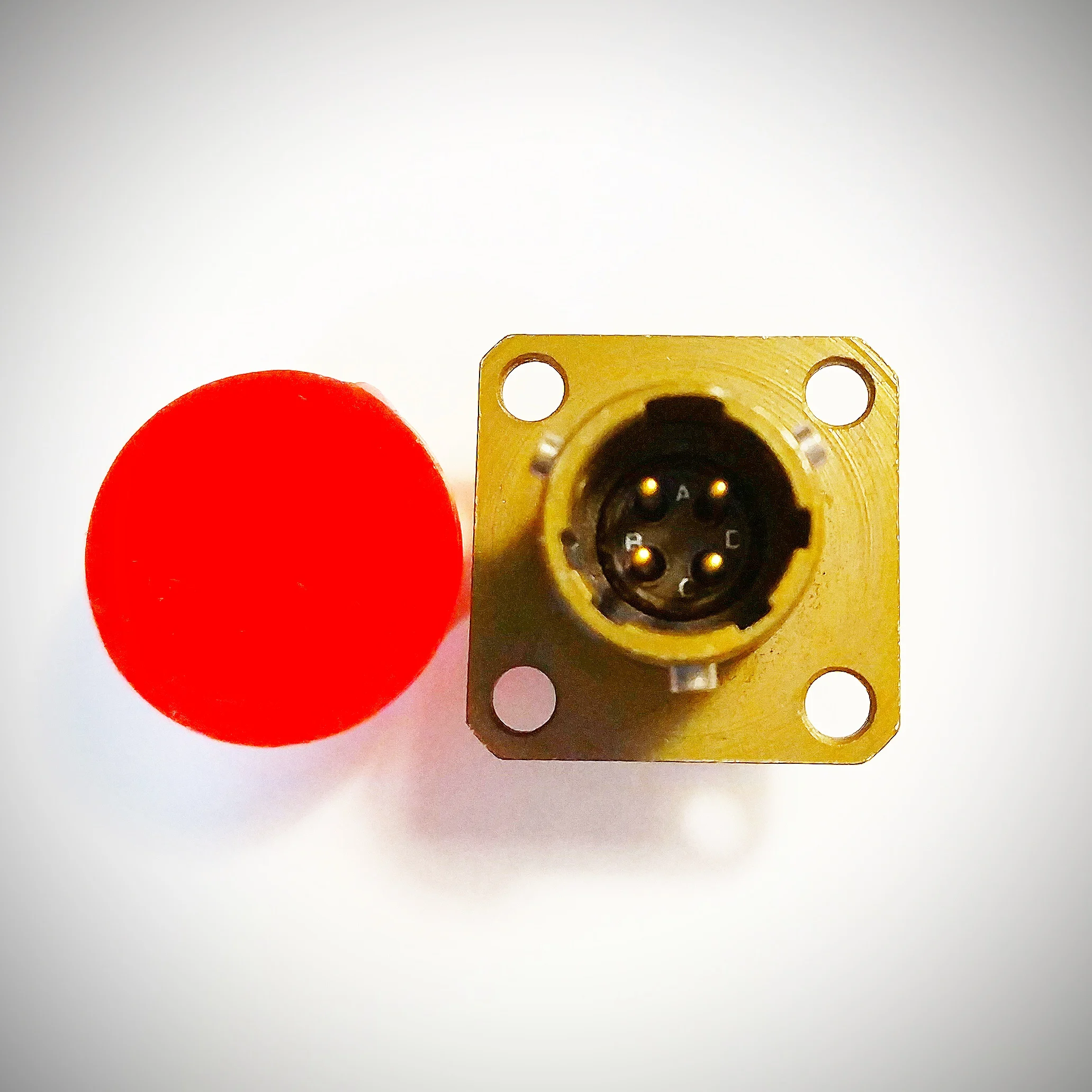 MS26482 Series Air Socket, MS3112E8-4P, 4-core, Bayonet Fast Connection