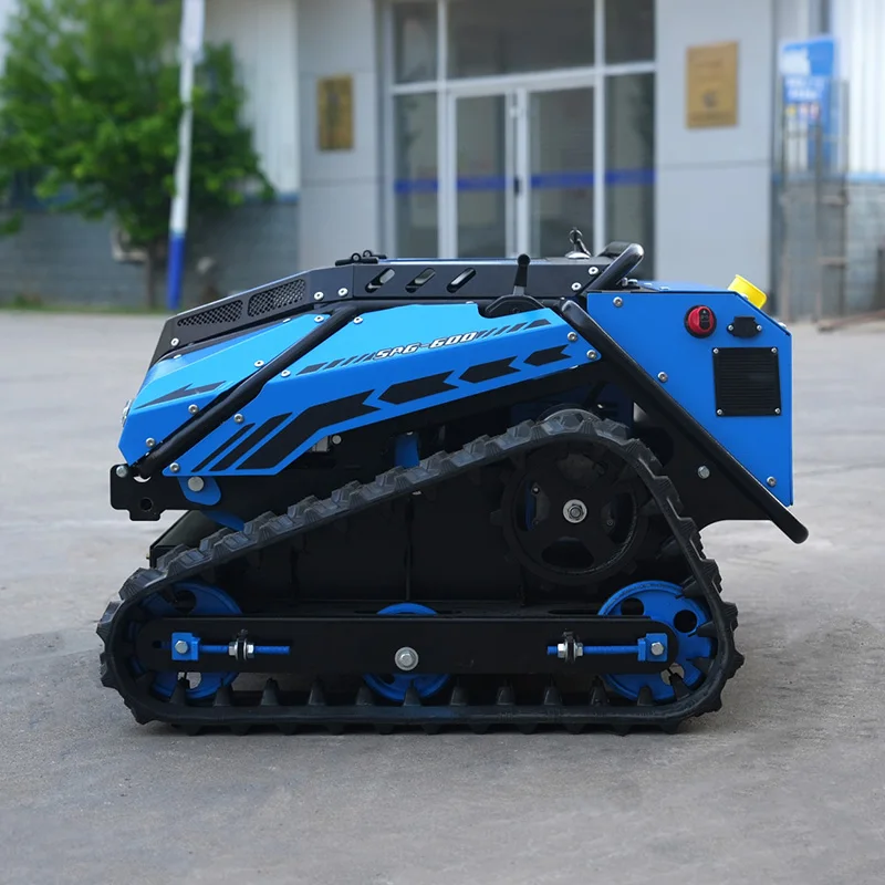 Remote Control Crawler Mower with 300m Range 800mm Width 10-200mm Remote Height 70° Slope Hybrid High Low Speed for Lawn Care view 5
