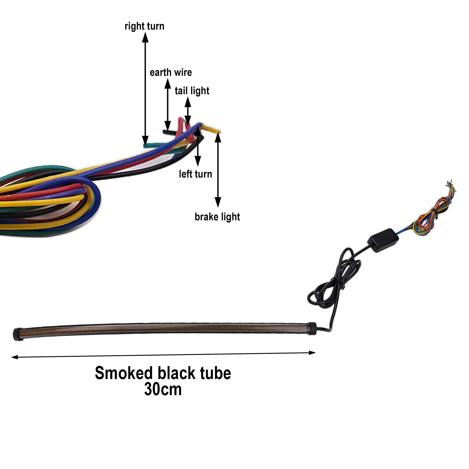 Car LED Strip Light Strip Lamp DC 12V Flexible LED Motorcycle Stop Light Flexible LED Motorcycle Stop Light 6000 K Modern Touch
