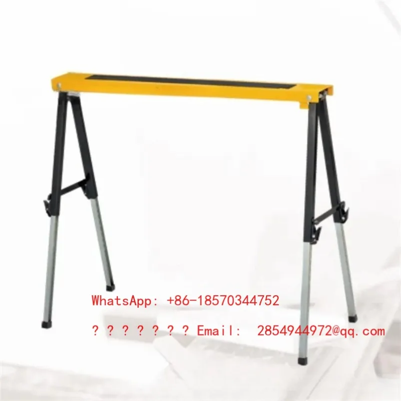 2026     Foldable and Extendable Height Lifting Saw Horse Iron Bracket Horse Stool Work Desk