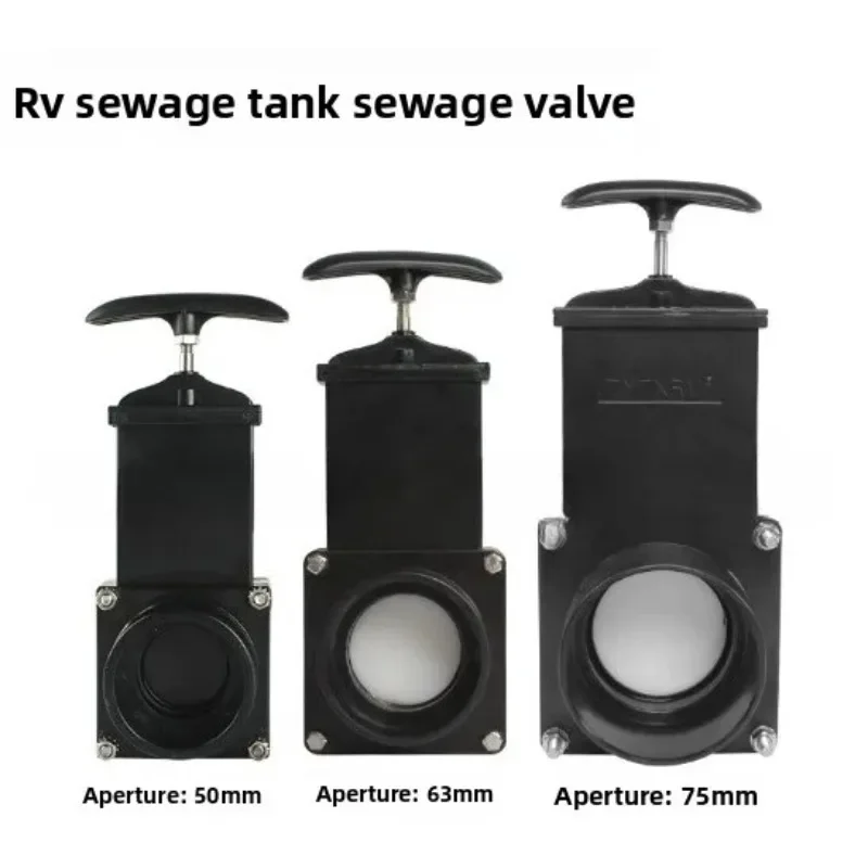 Dual-Function Drain/Gate Valve for Water Clean/sewage/black Tanks (Motorhome/Camper/Caravan)