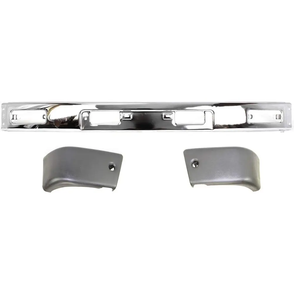 

Bumper Kit for Toyota Pickup 4Runner 1984-1987 Front 4WD Chrome Steel w/Fog Light Holes w/License Plate Provision Replaces # 521