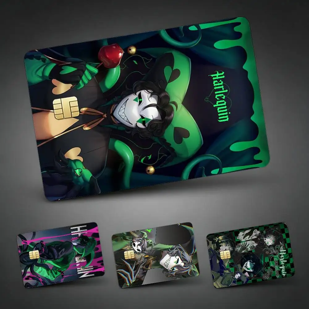 H-Harlequin Credit Card Skin Stickers For VISA Bank Bus Metro Access Card Protective Film Cover Sticker