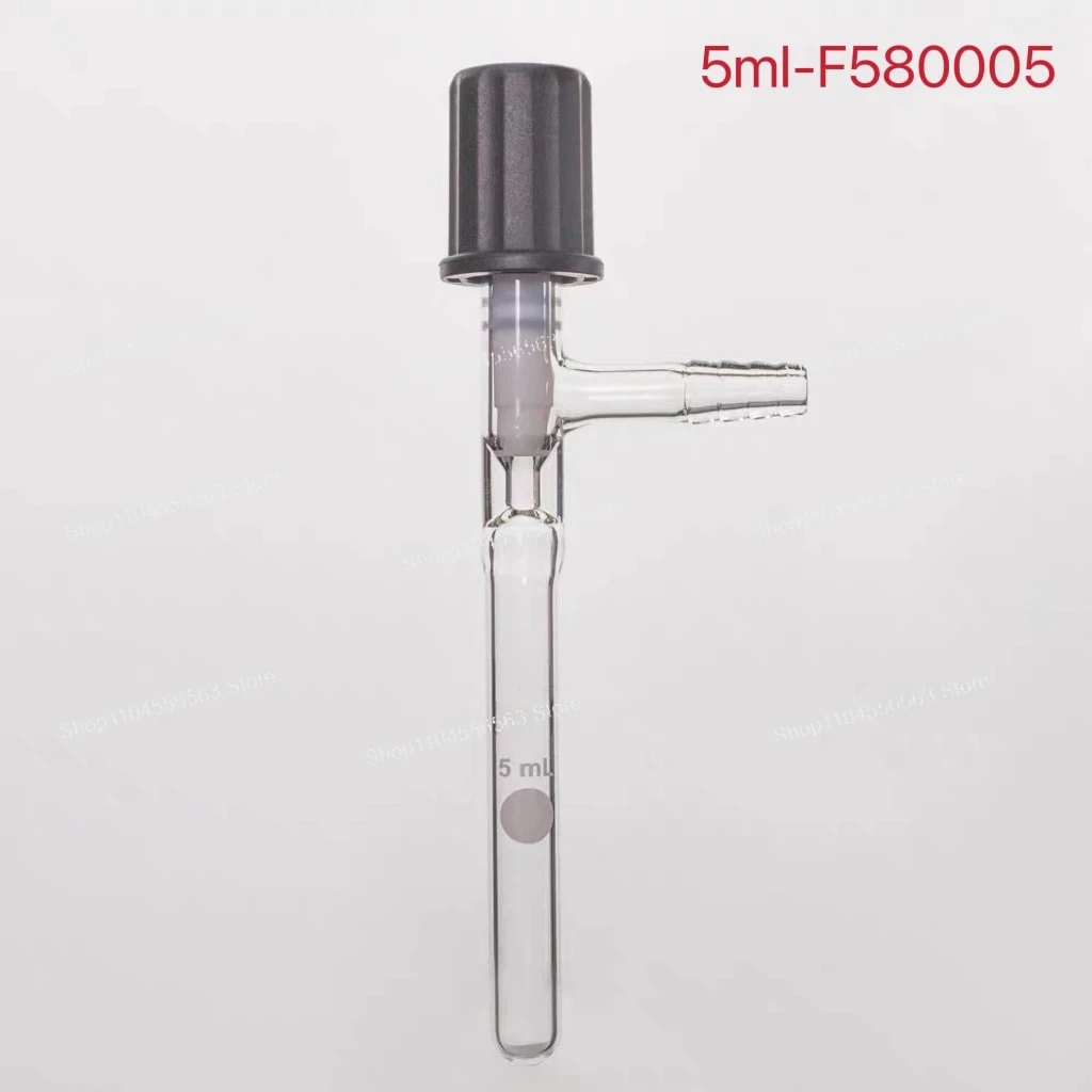 F58 Solvent Storage Bottle, Heavy wall, High Vacuum Valve With Fully Wrapped , Borosilicate Glass