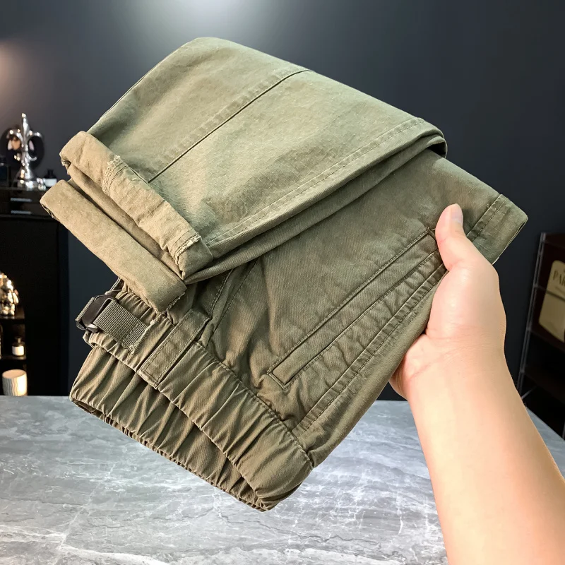 Повседневные рабочие брюки в стиле ретро, мужские летние брюки 2025 года, новые модные крутые и свободные удобные повседневные брюки в японском стиле