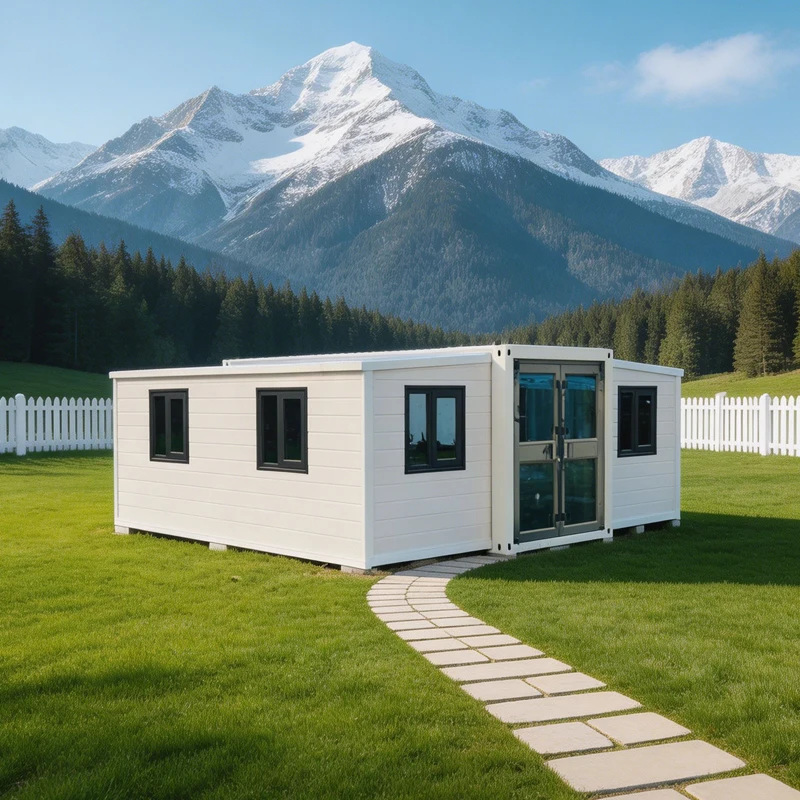 Prefab Container Home 20ft Foldable Waterproof Sandwich Panel Hurricane Proof Expandable Container House Granny Flat Hotel