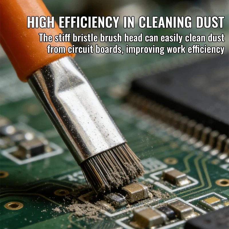 Double Ended Circuit Board Cleaning Brush for PCB IC Chip Repair Tool Mobile Phone Computer Motherboard Welding Maintenance