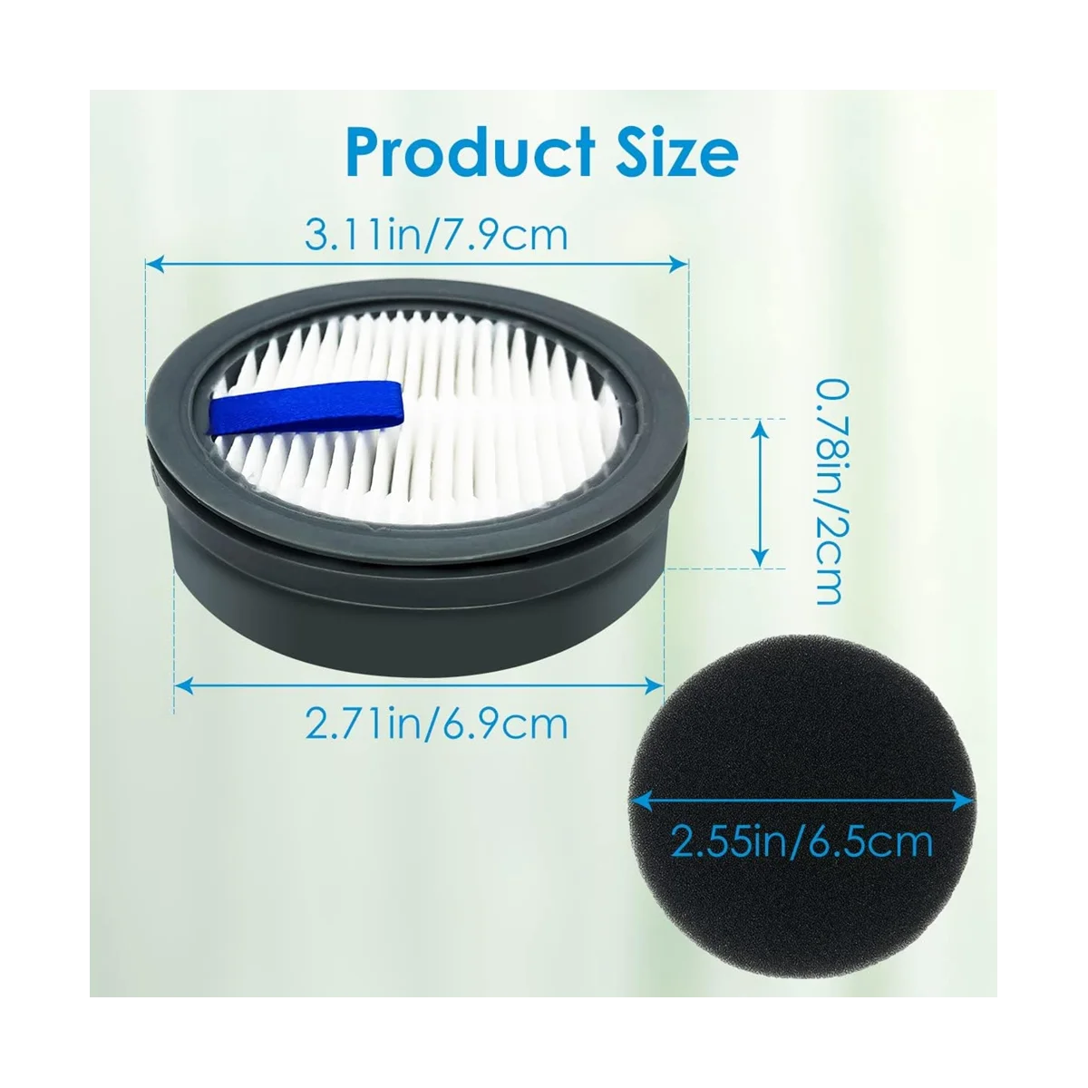 Filtro HEPA para aspiradora inalámbrica, 4 piezas, para A200PRO/A200, B08/C10A/C10G, para S12 S25 Series