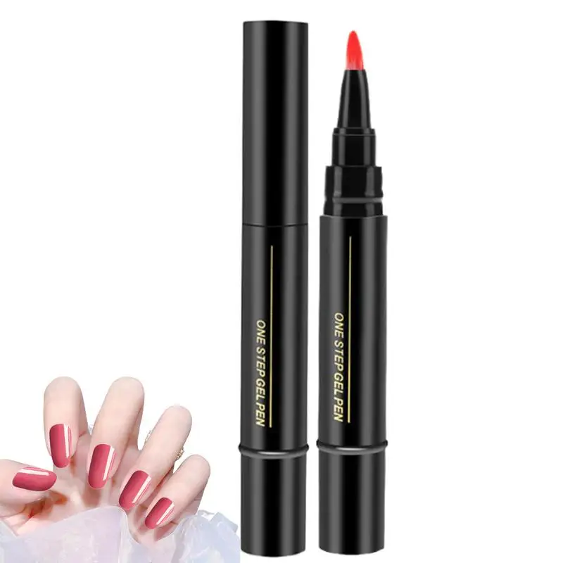 Nail Polish Pens Gel Art Quick Drying Pens Fast Dry Nail Color Pen Nail Varnish Pens Pure Color Gel Nail Polish Pen for Women