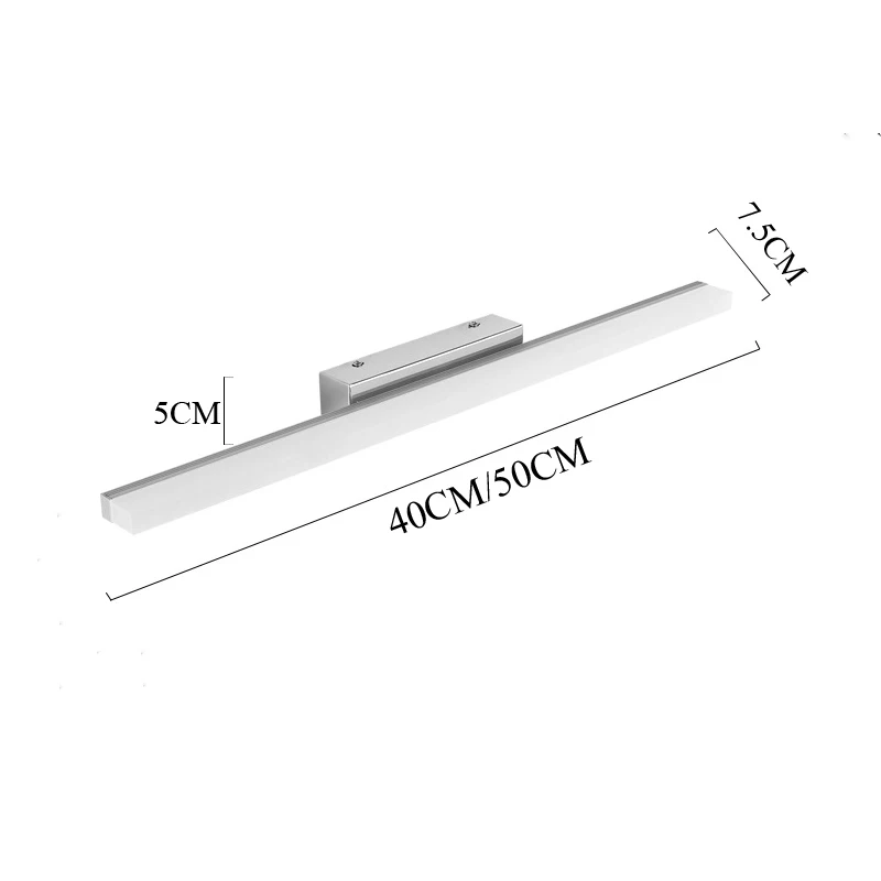 Indoor Decoration LED Wall Light 9W 12W Acrylic Lampshade Bathroom Bedroom Dressing Table Lamp Vanity Mirror Lights AC85-265V