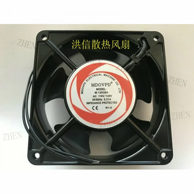 

Y 1pcs FOR MDOVPD M-12038A W1-S 110/120V 0.21A 2-wire high temperature cooling fan