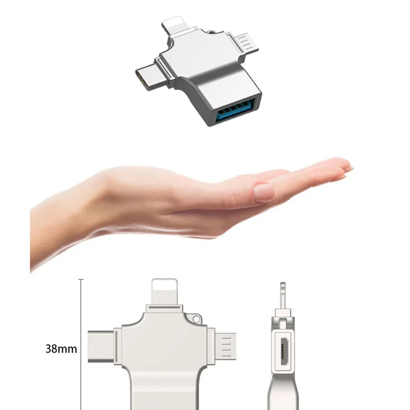 Устройство чтения карт OUVU-SD Адаптер для микрокарт 4 в 1 USB 3.0 Micro-Sd к USB Устройство чтения карт USB для интерфейса Apple OTG Adaptador