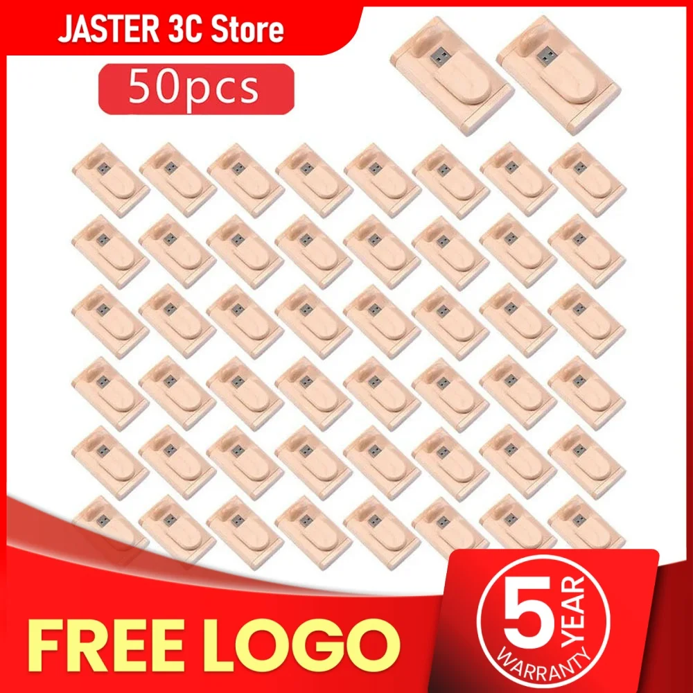 JASTER 50 шт./лот высокоскоростной флэш-накопитель USB 2.0 деревянный флэш-накопитель 8 ГБ 16 ГБ 32 ГБ 64 ГБ 128 ГБ флэш-накопитель свадебный подарок (бесплатный логотип)