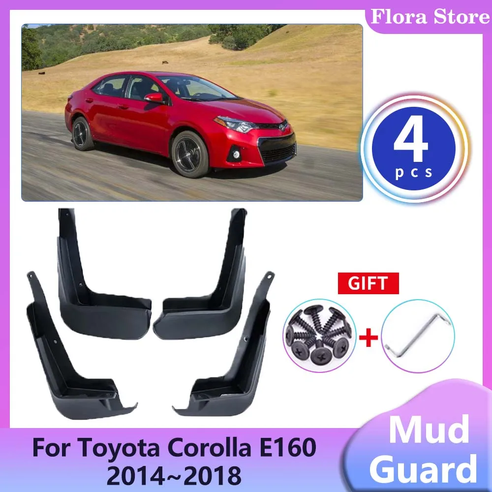 

Car Mudguards for Toyota Corolla Altis E160 E170 2014~2018 Wheel Protecti Splash Guard Rear Fenders Mud Flap Exterior Accessorie