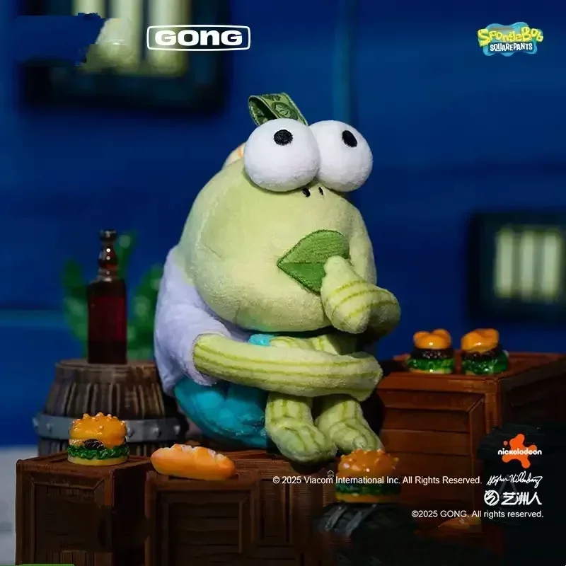Коллекционная фигурка-кукла GONG Bikini Bottom Buddies Series: Оригинальная коллекционная фигурка-подвеска в закрытой коробке, модель, украшение, подарок