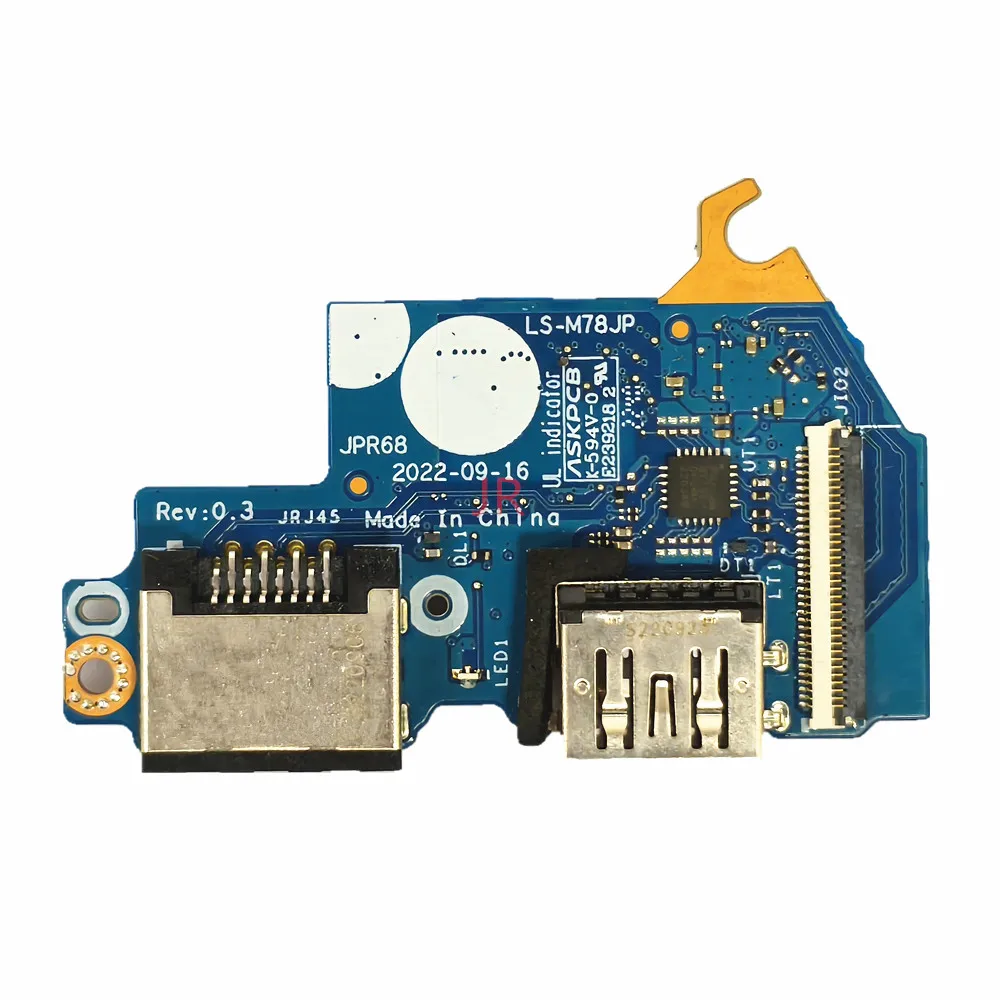 LS-M78JP For HP Victus 9 16-R 16-S TPN-C169 Laptop Built-in USB WLAN RJ45 LAN Ethernet Board 100% Test OK
