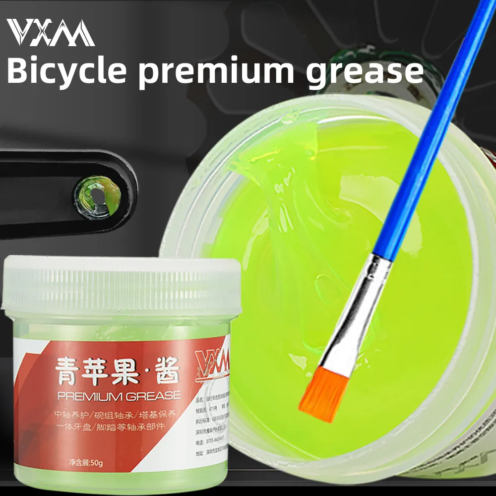 VXM Bicycle Grease Green Applesauce Lubricating Bearing Grease Hub Cycling 50g High Quality Lubricants Lipid Elements Bike Maint