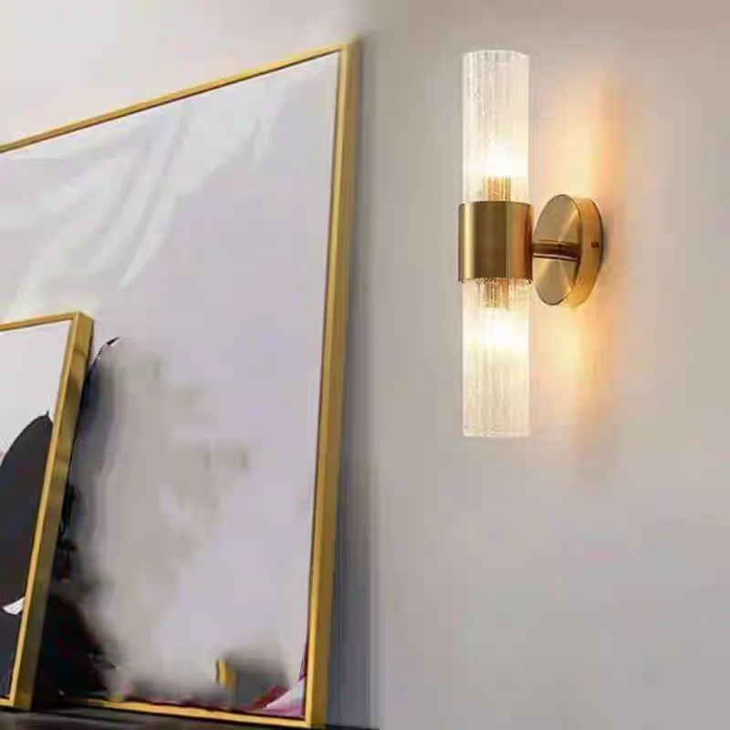 ضوء فاخر متصدع الزجاج الجدار مصباح الإضاءة الإبداعية الحديثة لغرفة المعيشة غرفة نوم فندق الفن رائعة الإضاءة ديكور الغرفة