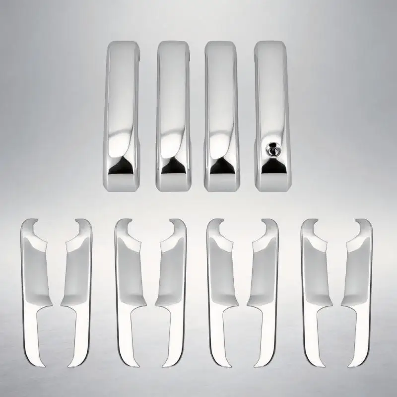 M76E 12-teiliges silberfarbenes Griffbereich-Verkleidungsset für F150 2015–2020 LKW – Detail 8