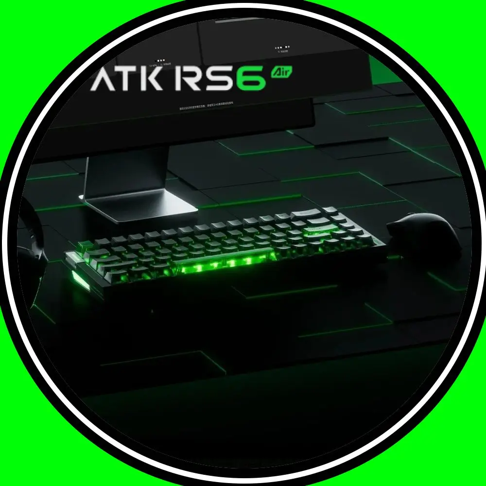 

Atk RS6 воздушный магнитный переключатель проводная клавиатура из алюминиевого сплава 8000 Гц 0,005 ммrt клавиатуры RGB прокладка ПК игровые аксессуары подарок