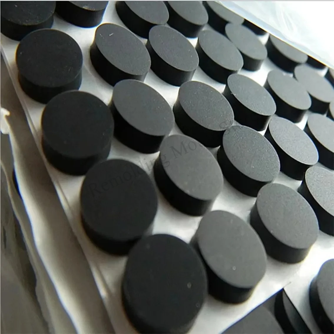 1-20Pcs Solid Round Adhesive Backed Rubber Pads Disc Sheet Gaskets Thick 1.5/3/3.5/5/8mm Dia 4.5/5.5/6/6.5/7/7.6/7.7/8/8.5-94mm