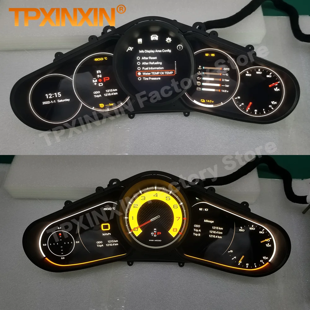 Refit Upgradation Digital LCD Cluster For Porsche Cayenne 958 2011 2012 2013 2014 2015 2016 2017 2018 Car Dashboard Panel