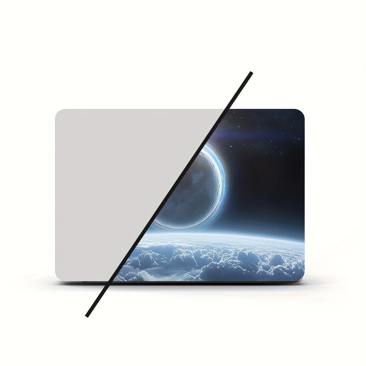 Custodia adesiva artistica per laptop in 2 pezzi, adesivo universale per netbook beige chiaro impermeabile resistente ai graffi, impermeabile, resistente ai graffi