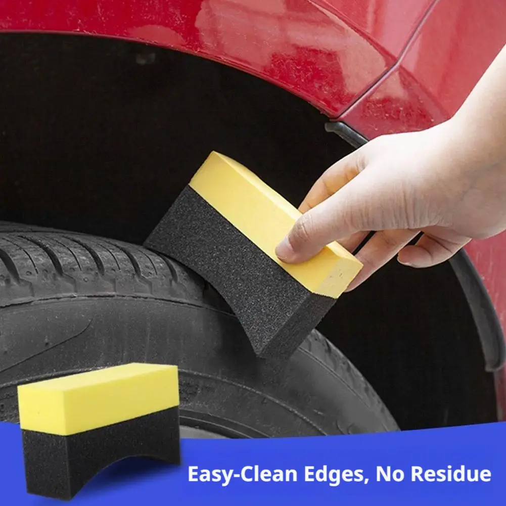 

4pcs Auto Cleaning Sponge Brush Set for Car Wheel Tire Wash Wipe Water Suction Sponge Pad Wax Polishing Tyre Brushes Tools