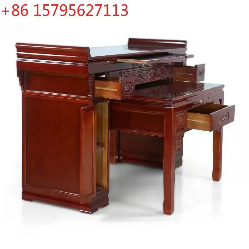 Solid wood offering table Buddhist platform household offering table table casket Guanyin Taiwan God of Wealth  Xianjiadai