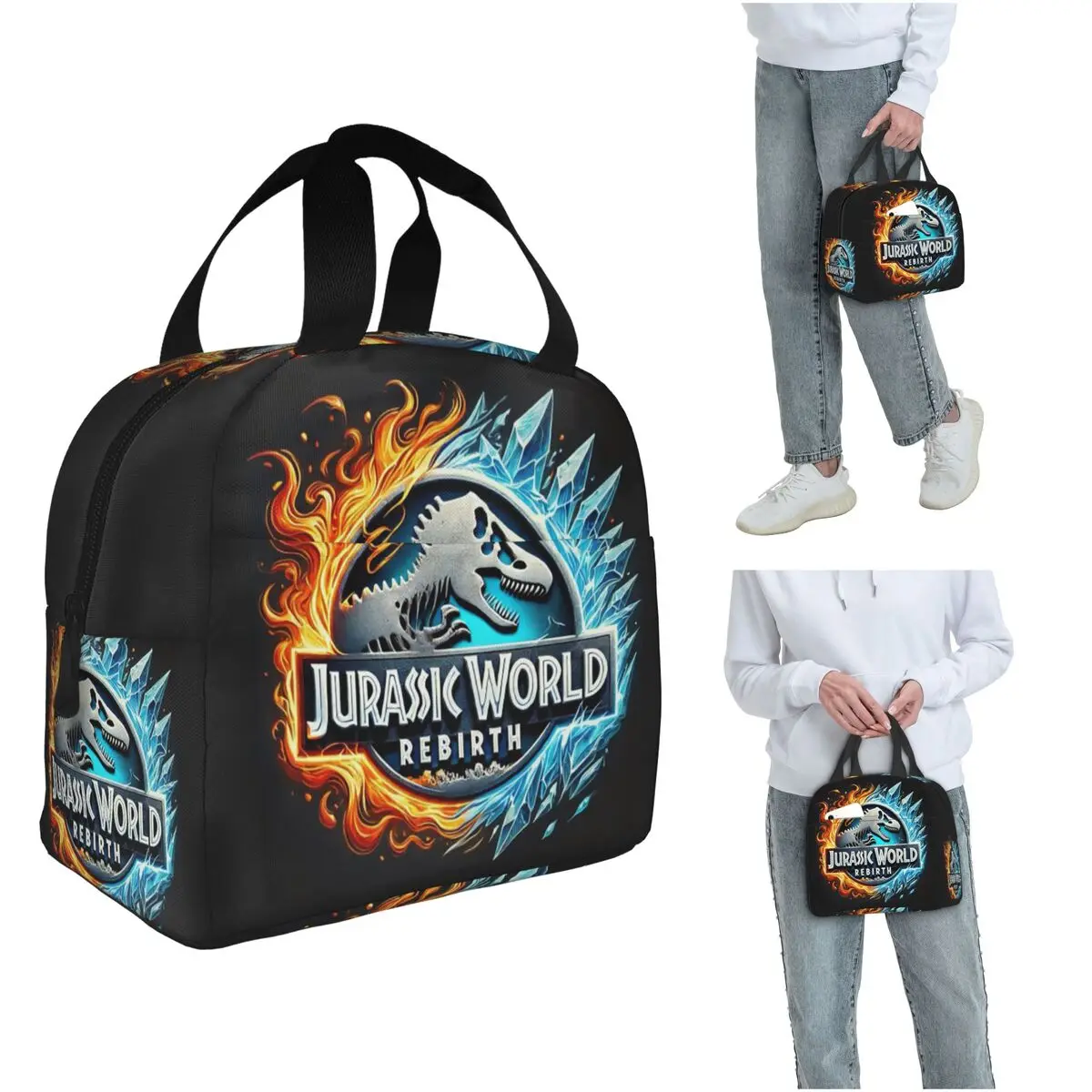 

Jurassic World Insulated Lunch Bag for Women Office Cooler Thermal Food Box Tote Leakproof Lunch Boxes Container
