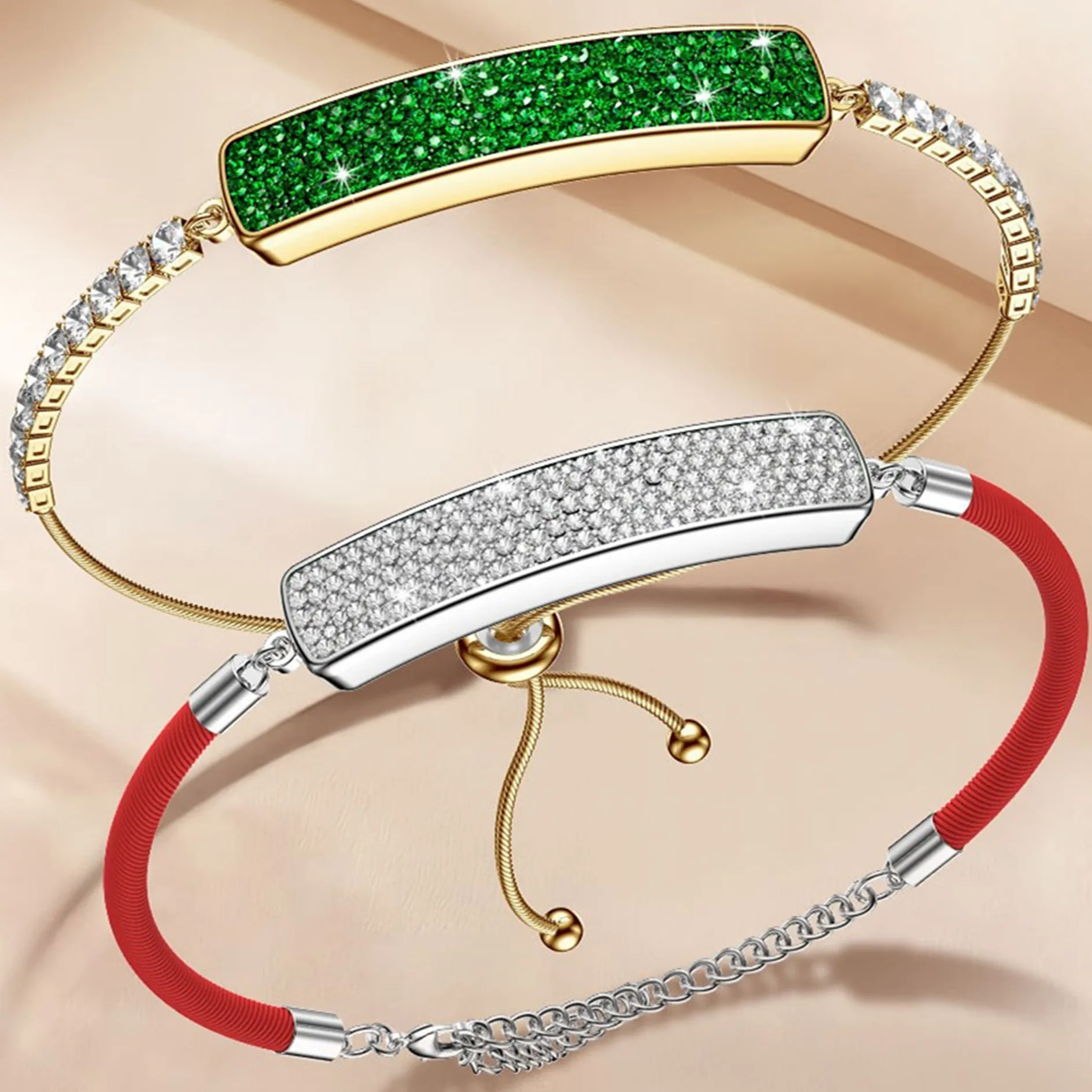 Mode Diamant Smart Armband für Frauen Herzfrequenz Blut Sauerstoff Schlaf Monitor Sport Gesundheit Wasserdichte Bluetooth Frau Armband