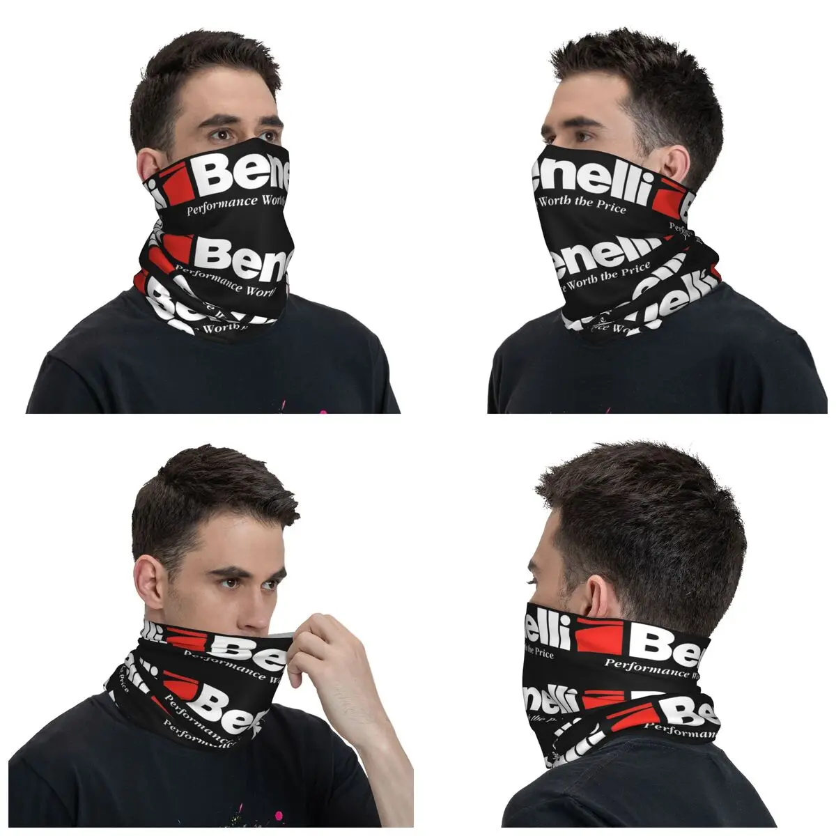 BENELLI Patch Fire Yourself Tactical Bandana Neck Gaiter Mask Scarf Multifunctional Headwear Cycling Unisex Adult Windproof