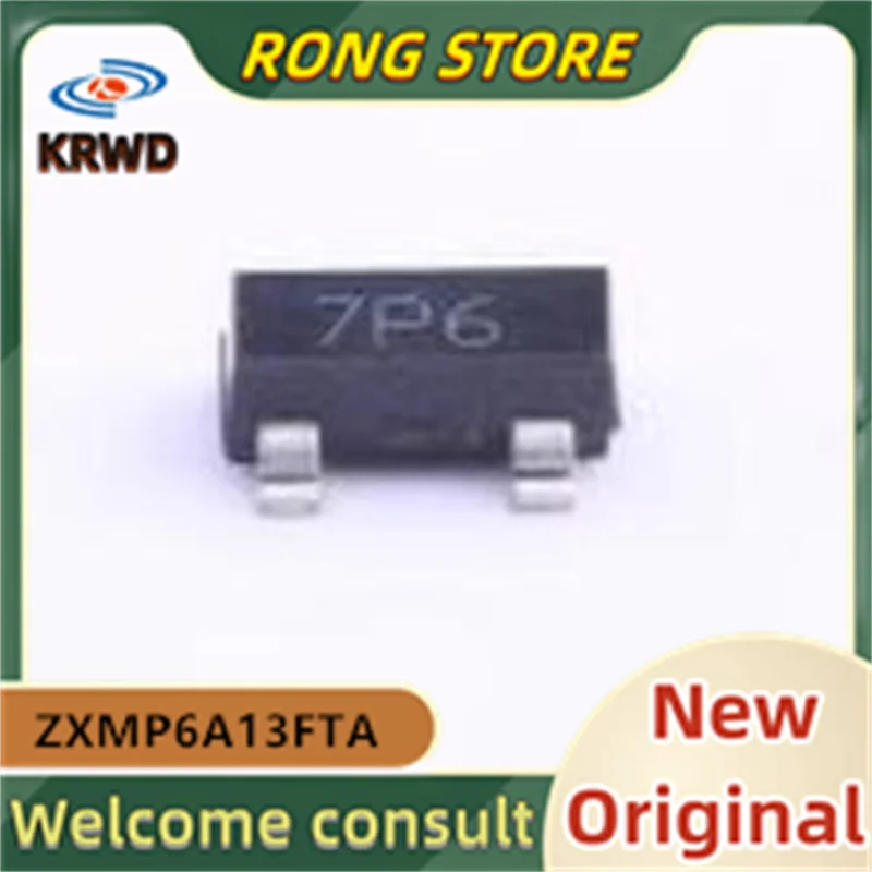 

50pcs 7P6 ZXMP6A13FTA SOT-23 New and Original