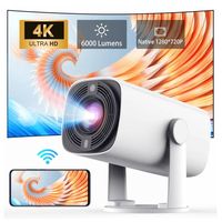 K2N Mini Projector 4K Supported Portable with 270° Rotatable Auto Keystone Native 1080P 22000 Lumens Home Cinema proK2N Mini Pro