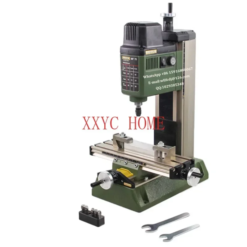 

Milling Machine MF70 Bench Driller Woodworking Lathe with Optional Dividing Head Chuck Tungsten Steel Cutter Bits Vise