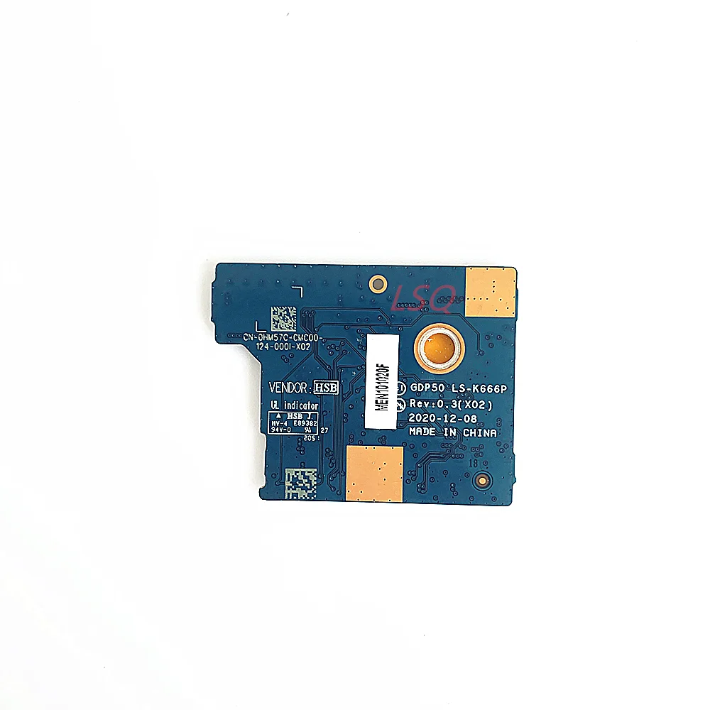 

LS-K666P For Dell M15 R5 R6 Laptop RGB Keyboard Connector IO Board CN-0HM57C HM57C 100% Test OK