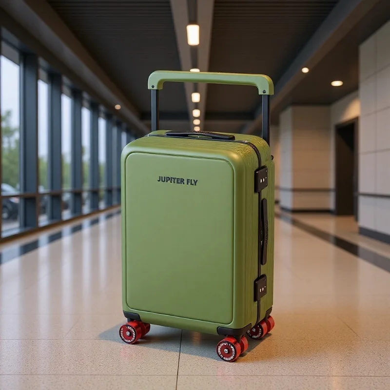 Carry on Luggage Set Suitcase Set Luggage Box Aluminum Frame Travel Large Capacity Multifunctional Wide-draw Handle Suitcase
