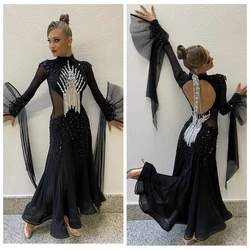 Waltz Ballroom Dance Dress Women Competition  Dance Gown Ballroom Dancing Costume standard dance dress women competition 2024