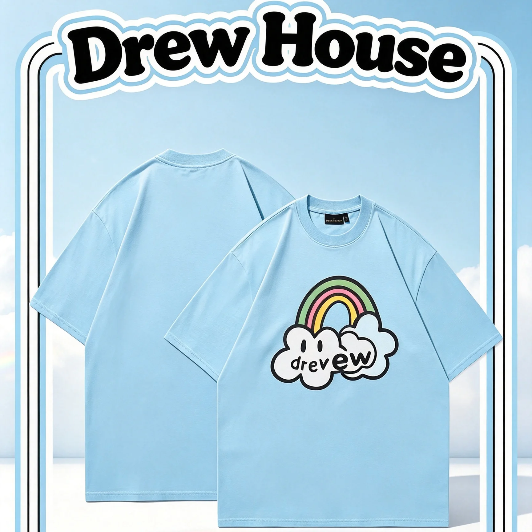 Summer Clothing Logo - Drew House New Mens Clothing Embroidered