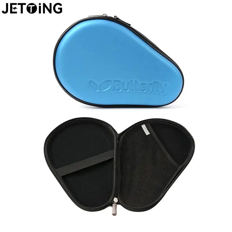 1pc Table Tennis Racket Set Portable Hard Gourd Table Tennis Racket Case Sports Bag Large Capacity Durable EVA Waterproof Bag