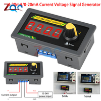 4‑20mA/0-20mA Current Voltage Signal Generator Four-Digit Adjustable Current Analog Simulator Sensor PLC Debugging DC12-24V