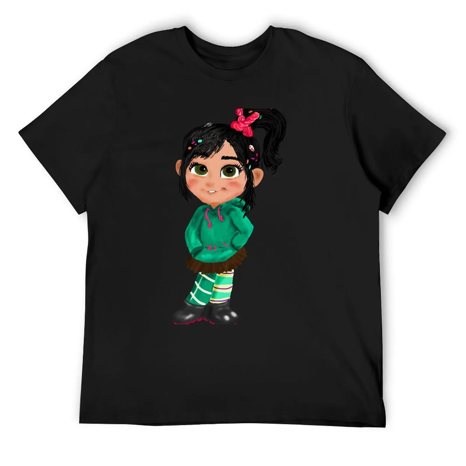 

Vanellope Von Schweetz T-Shirt vintage t shirts funny costumes boys animal print Blouse men clothing